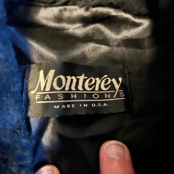 Vintage Monterey Fashions Black  Faux Fur Coat Size M - Picture 3 of 5